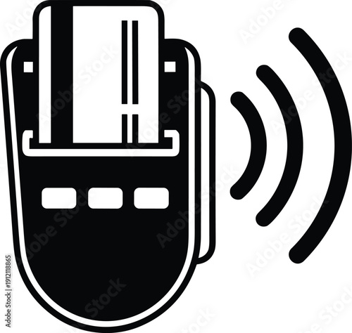 Contactless payment transaction with nfc enabled pos machine credit card tap to pay mobile payment cashless