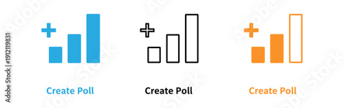 Create poll infographic icons