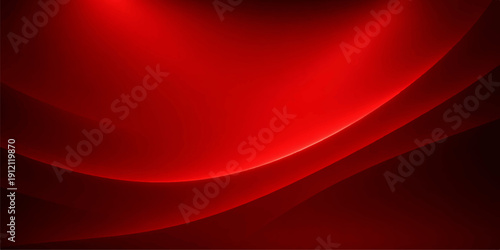 Abstract red background featuring smooth flowing silk waves and soft satin fabric textures in a motion design illustration