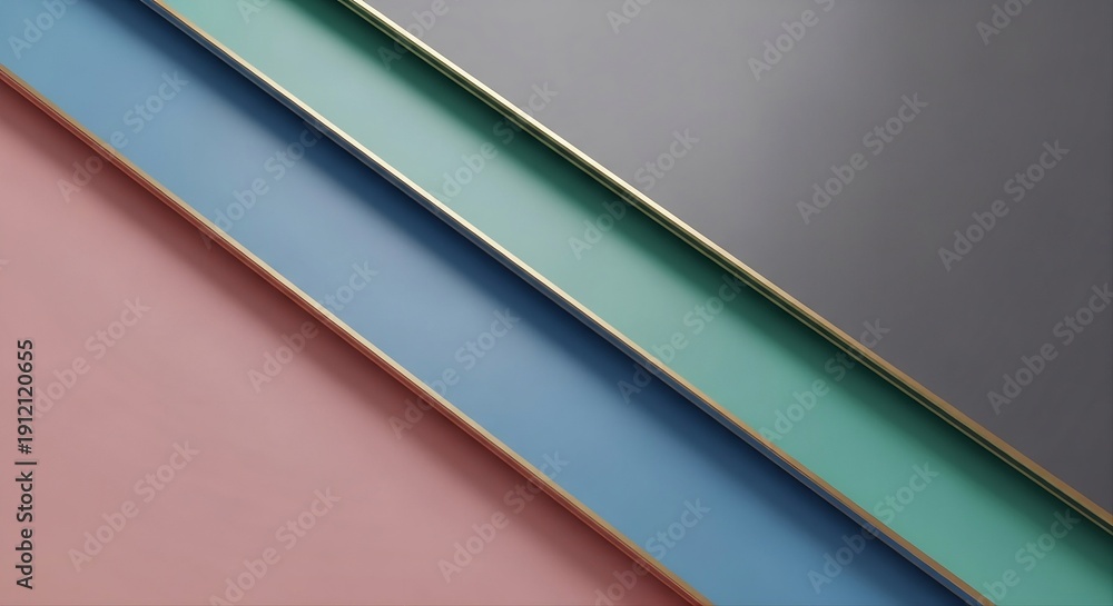 Obraz premium Pastel Gradient Paper Layers Abstract Background