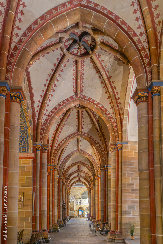 Obraz premium Germany Bremen city center iconic building in old town the Dom Cathedral indoor and architectural details