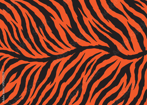 Tiger skin background pattern design. Animal print vector illustration background. Wildlife fur skin design illustration for web, home decor, fashion, surface, graphic design