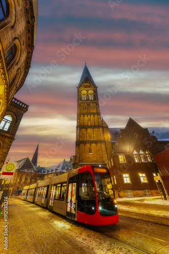 Wallpaper Mural Iconic landmarks from the center of Bremen Schnoor, , the Dom Cathedral and old town Torontodigital.ca