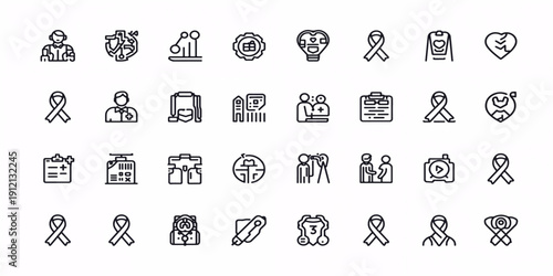 Hand drawn alphabet letters and a set of vector icons of the zodiac symbol collection for web design illustration featuring black circle sign button set