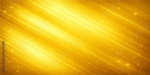 An abstract golden background featuring yellow rays and a textured pattern of raw italian spaghetti noodles creates a healthy cooking design with dry macaroni lines and uncooked food ingredients
