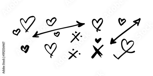 A visual representation of the evolution of love and relationships over time Vector