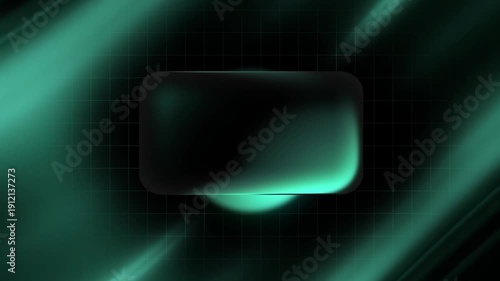 Blank Teal Tech Glass Frame Animation