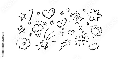 A delightful array of diverse and expressive symbols and icons Vector