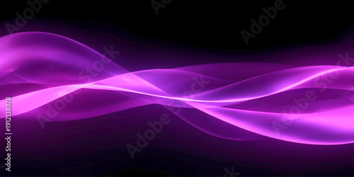 Abstract purple background with glowing smoke and flowing blue pink fractal waves creates a smooth motion energy pattern for a modern vector wallpaper design