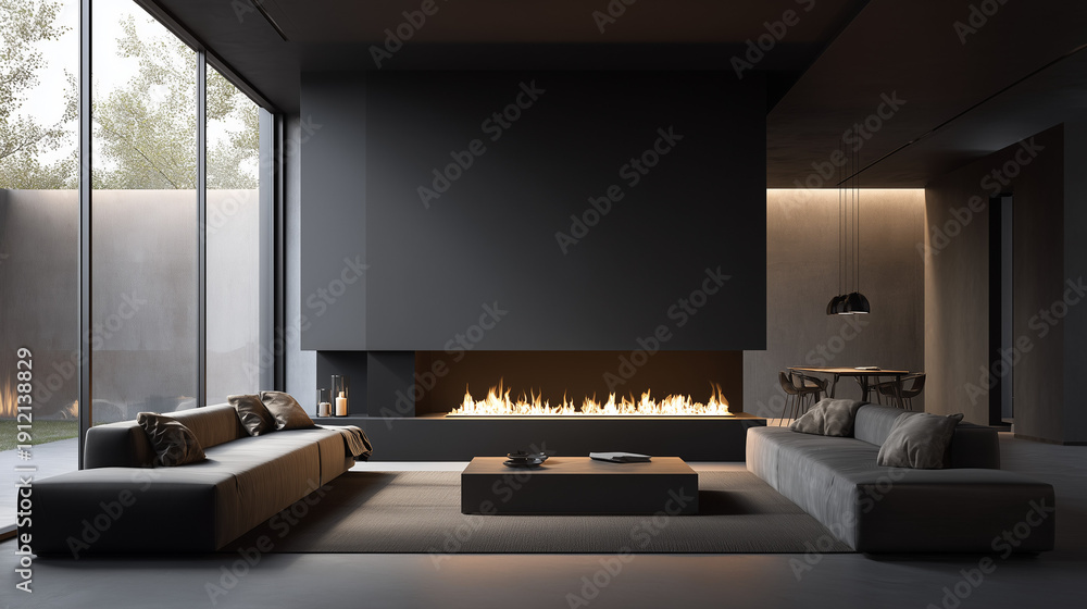 Fototapeta premium A quiet flame where warmth meets memories