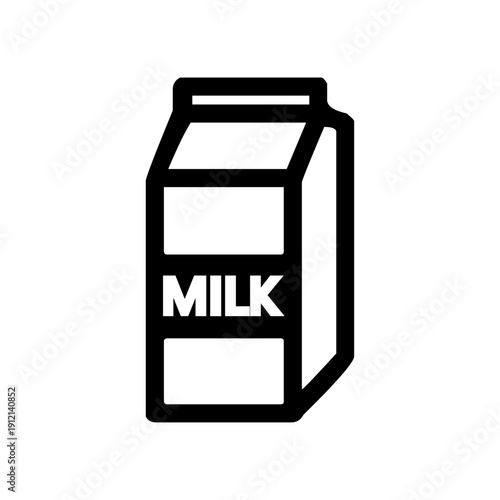 vector milk box and jar