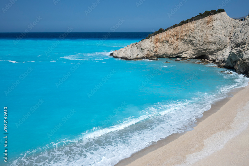 Obraz premium Lefkada Coastline near Porto Katsiki beach, Greece