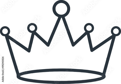 3D golden crown with paper chain of people symbolizing unity and teamwork