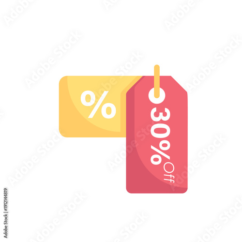 30 Percent Off Sale Discount Labels