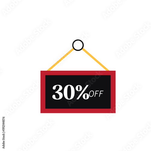 30 Percent Off Sale Hang Sign