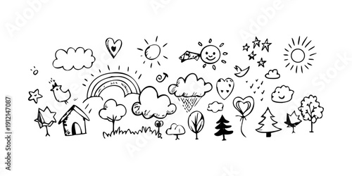 A delightful collection of diverse and charming emoji icons Vector