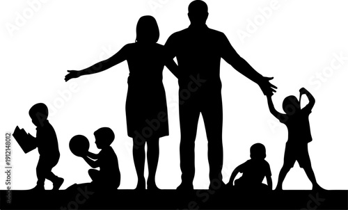 American Football Player Helmet Front View Black and White Vector Set
