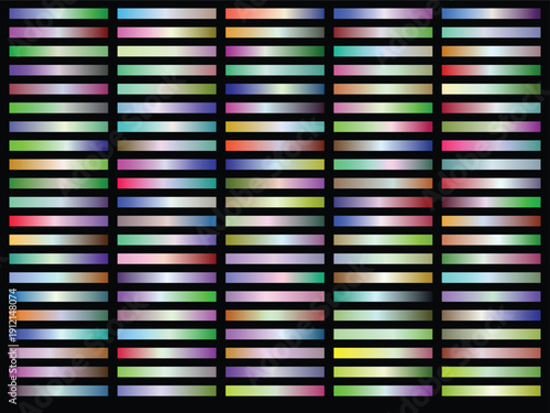 An expansive grid features countless horizontal bars displaying vivid and subtle color gradients