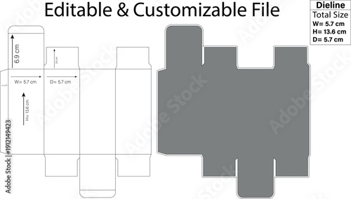 Dieline Layout package design, dieline custom template box design, Custom dieline template format, diecute template and box design.