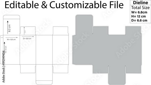 Dieline Layout package design, dieline custom template box design, Custom dieline template format, diecute template and box design.