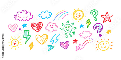 A vibrant and colorful collection of diverse emojis representing various themes and emotions Vector