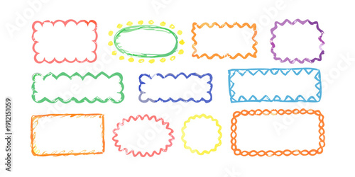 Assorted colorful sticky notes arranged in a grid pattern on a white background Vector