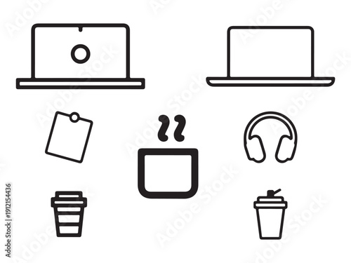 Workspace and Office Icon Set