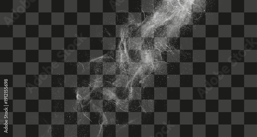 Dust Particles Vertical Plume Overlay Textured Effect White Dynamic Atmospheric Grunge Transparent Element