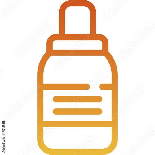 Corrector Lineal Gradient Vector Icon.