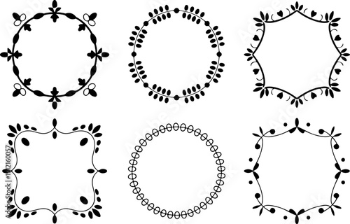 Elegant Decorative Ornamental Border Set
