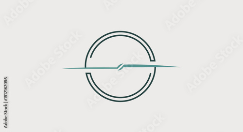 Abstract flowing lines graphic design in blue and green color scheme