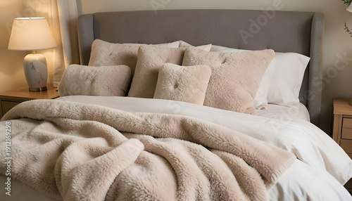 hotel room with bed