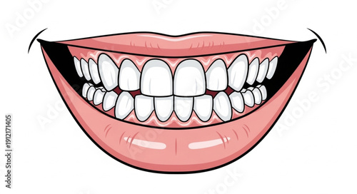 vector illustration of teeth