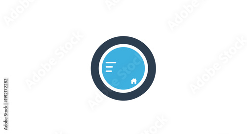 Blue Circular Setting Control Dial.