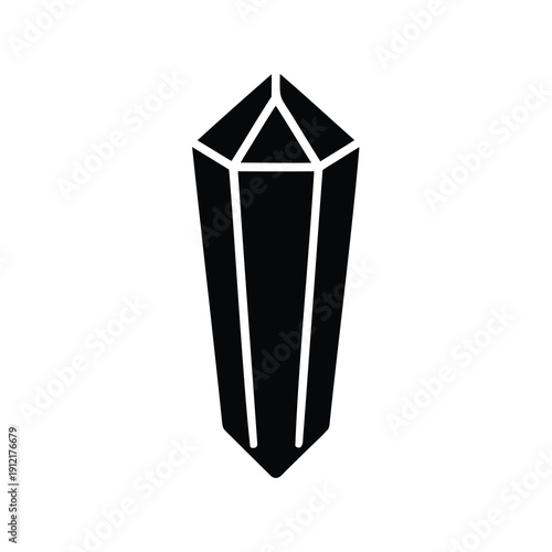 A striking black and white image of a mineral crystal formation