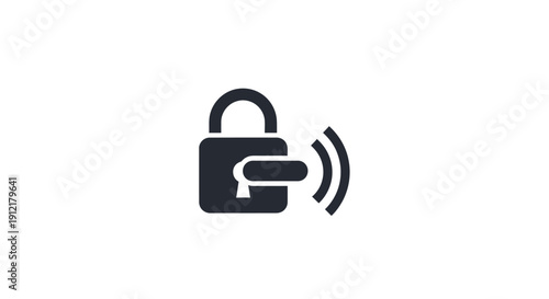 Digital padlock with wireless signal.