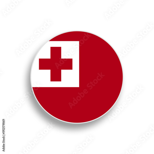 The national flag of Tonga. 