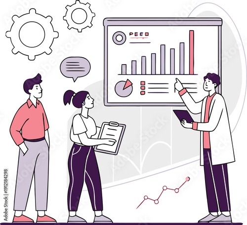 Analysts Discussing Performance and Efficiency