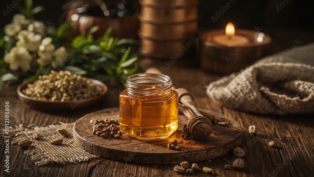 Fototapeta premium still life with tea and cinnamon