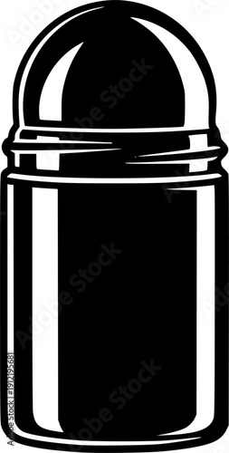 Roll on deodorant icon presenting daily hygiene and body care product