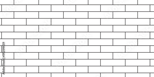 white brick wall texture and solid bricks seamless pattern background.