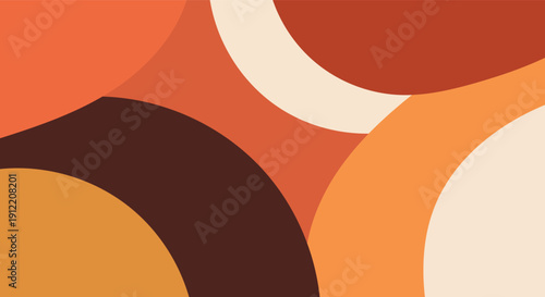 Abstract geometric composition with colorful intersecting shapes and lines