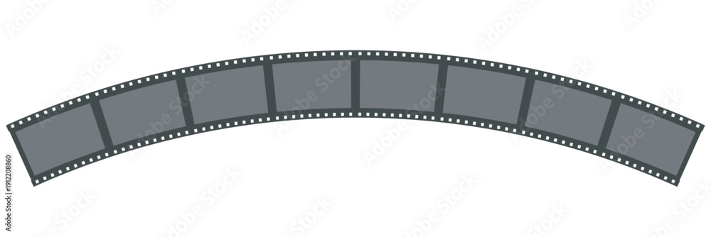 Fototapeta premium Cinema film strips reel templates. retro film strip frame element isolated on transparent background. video or movie film vintage analog cinema, photograph camera. abstract vector illustration.