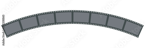 Cinema film strips reel templates. retro film strip frame element isolated on transparent background. video or movie film vintage analog cinema, photograph camera. abstract vector illustration.