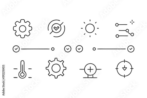 Settings and controls icons