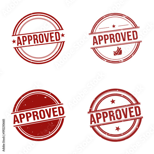 Quality control approved rubber stamp seal old vintage