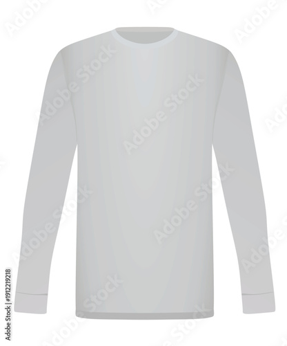 Grey fit t shirt short sleeves. vector illustration