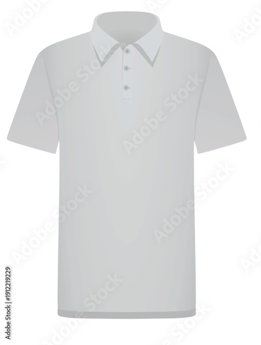 Grey fit t shirt short sleeves. vector illustration