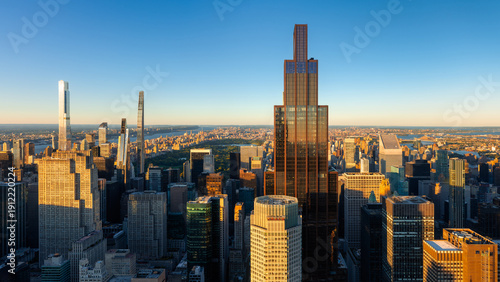 Photos Elevated view of the Midtown Manhattan skyline before sunset