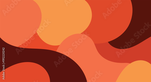 Abstract geometric shapes in bright contrasting colors create a dynamic composition